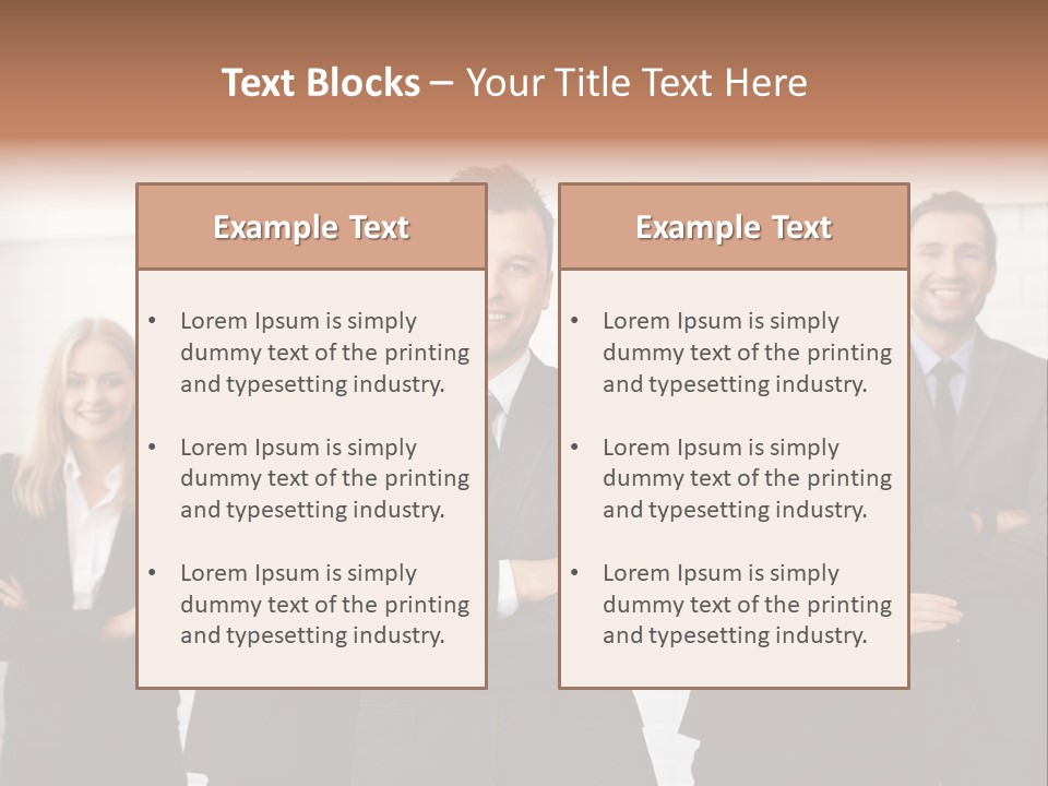 Businesswoman People Job PowerPoint Template