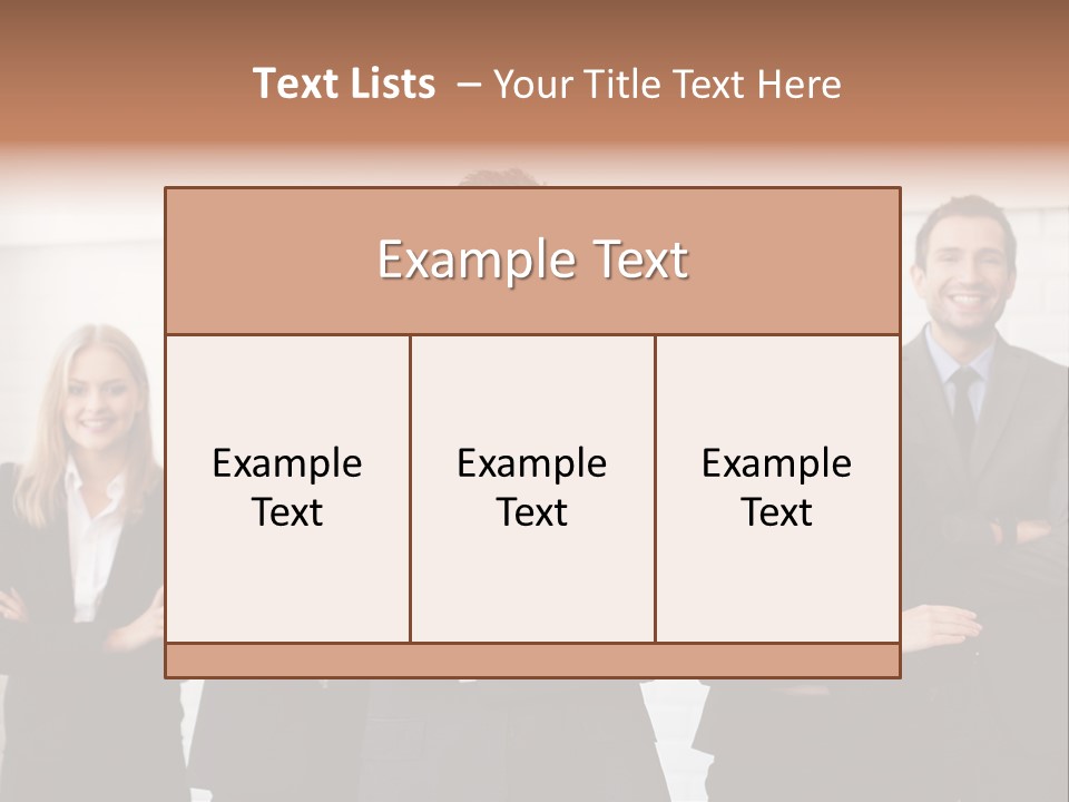 Businesswoman People Job PowerPoint Template