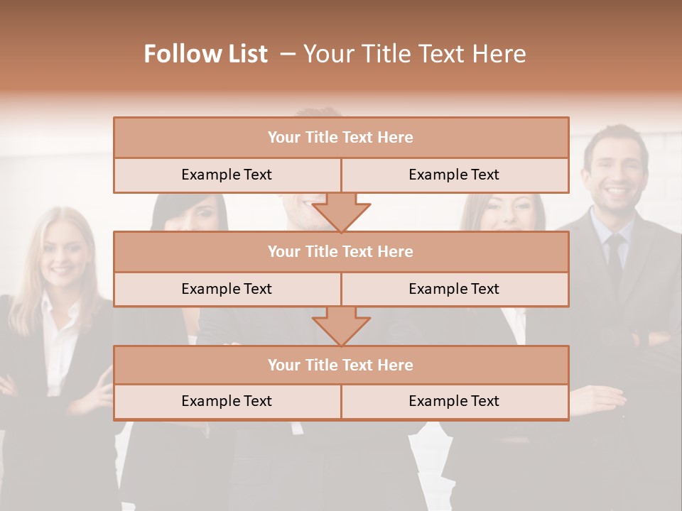 Businesswoman People Job PowerPoint Template