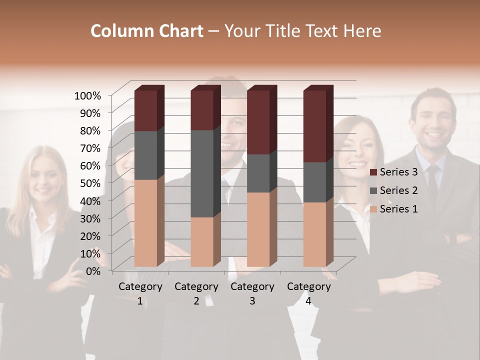 Businesswoman People Job PowerPoint Template