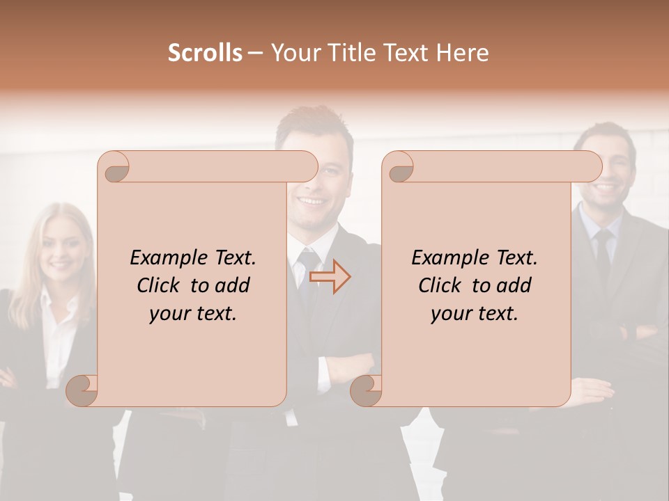 Businesswoman People Job PowerPoint Template
