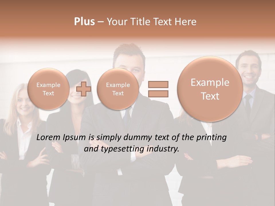 Businesswoman People Job PowerPoint Template