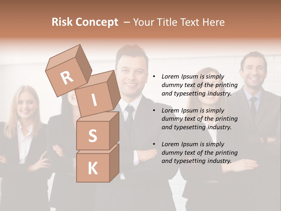 Businesswoman People Job PowerPoint Template