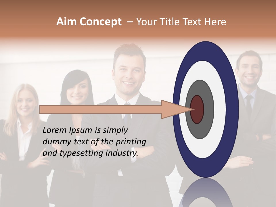 Businesswoman People Job PowerPoint Template