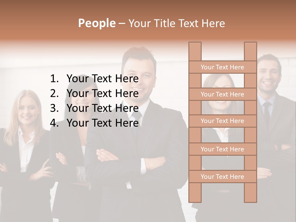 Businesswoman People Job PowerPoint Template