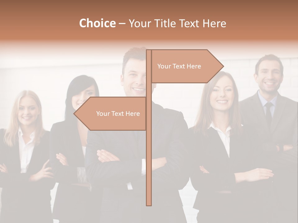 Businesswoman People Job PowerPoint Template