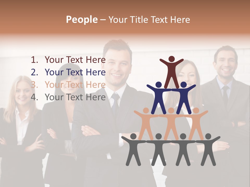 Businesswoman People Job PowerPoint Template