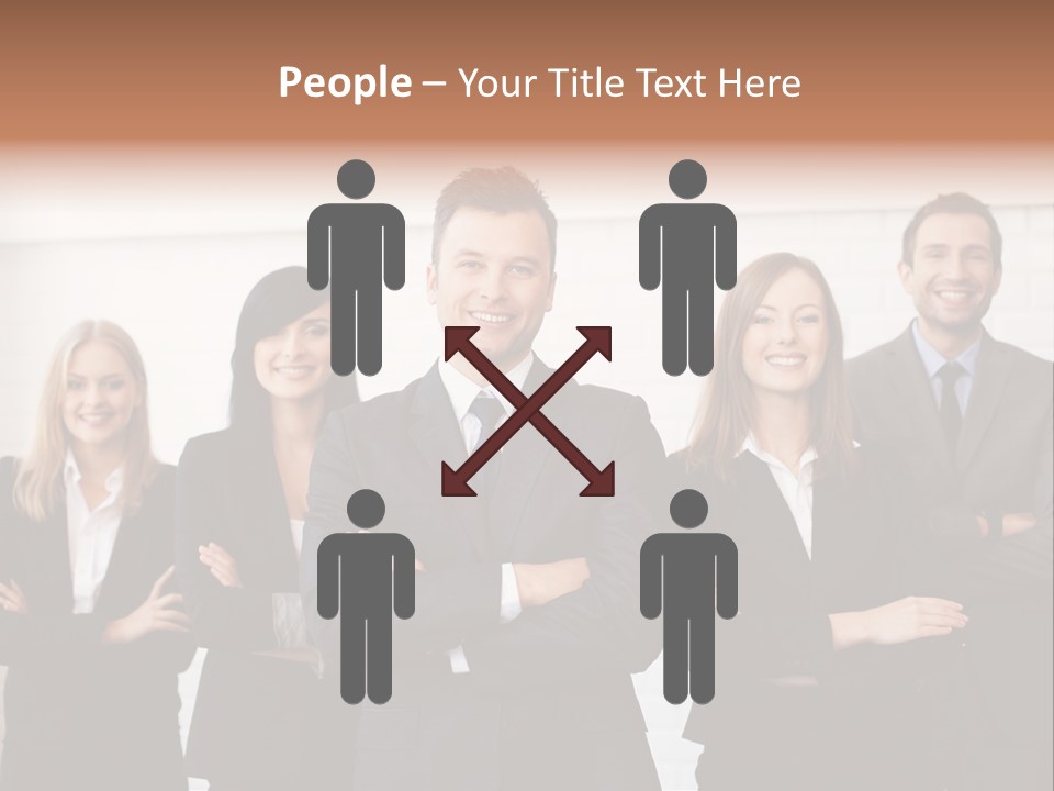 Businesswoman People Job PowerPoint Template