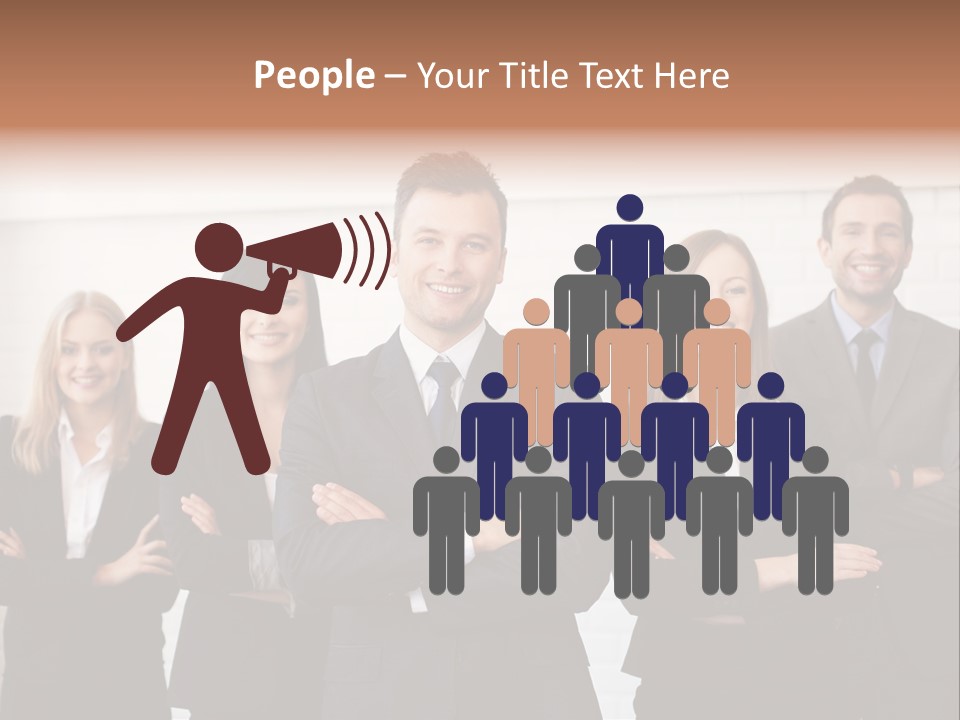 Businesswoman People Job PowerPoint Template