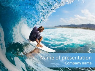 Summer Watersports Fun PowerPoint Template