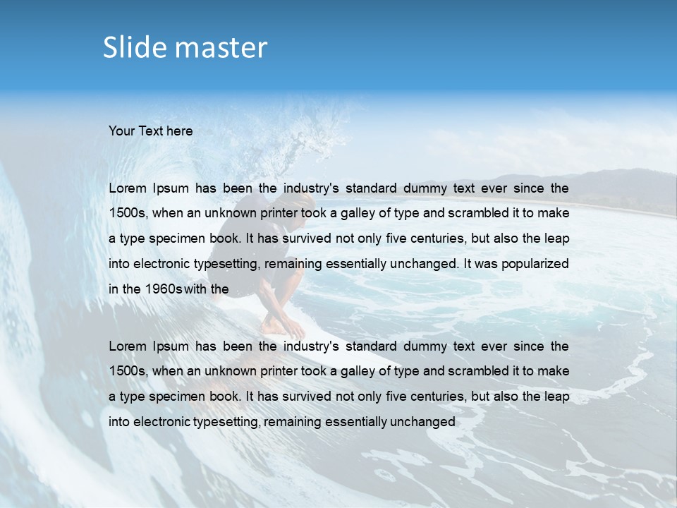 Summer Watersports Fun PowerPoint Template