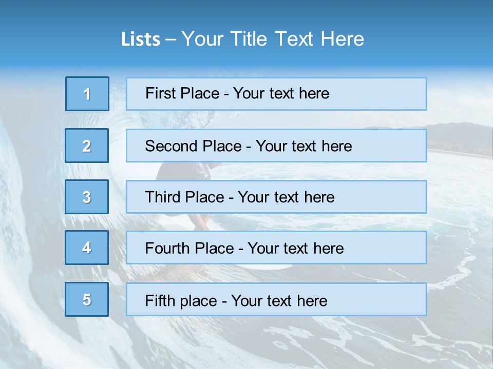 Summer Watersports Fun PowerPoint Template