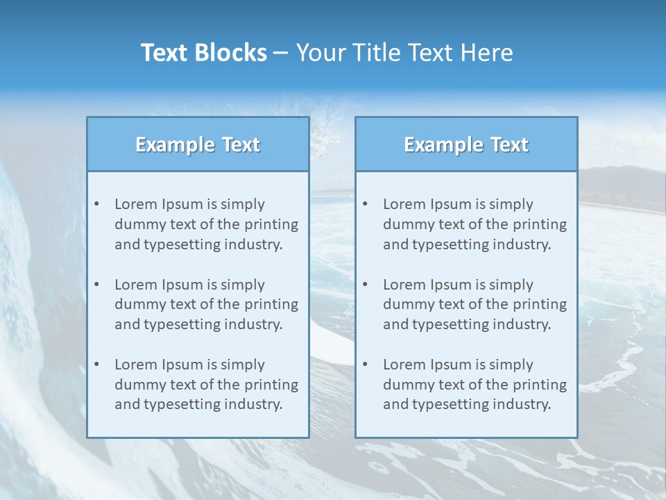 Summer Watersports Fun PowerPoint Template