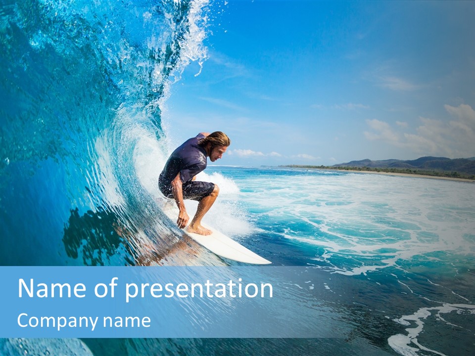 Power Sea Cool PowerPoint Template