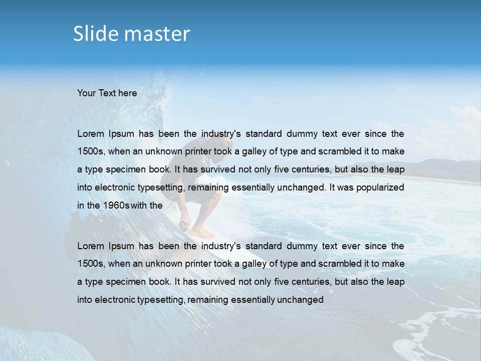 Power Sea Cool PowerPoint Template