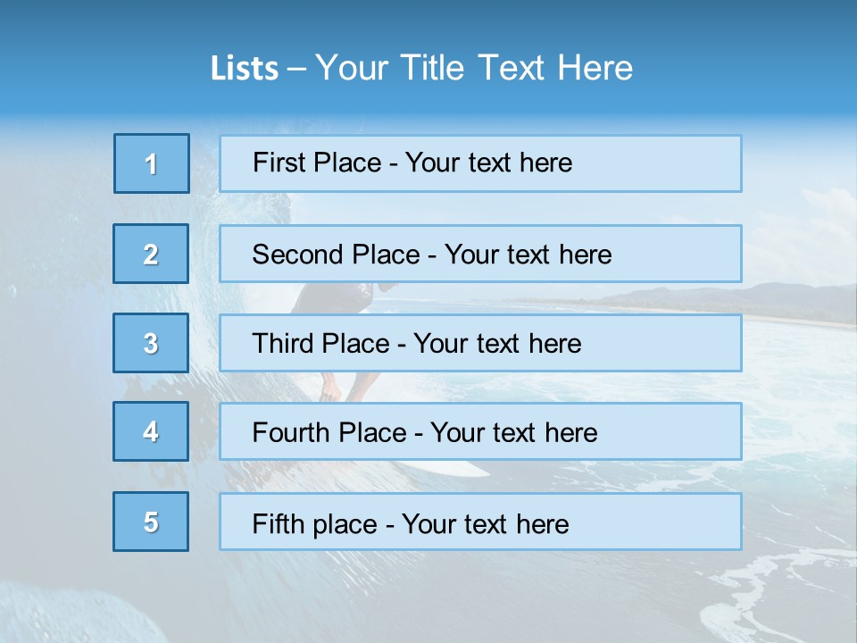 Power Sea Cool PowerPoint Template