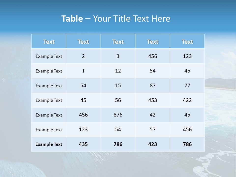 Power Sea Cool PowerPoint Template