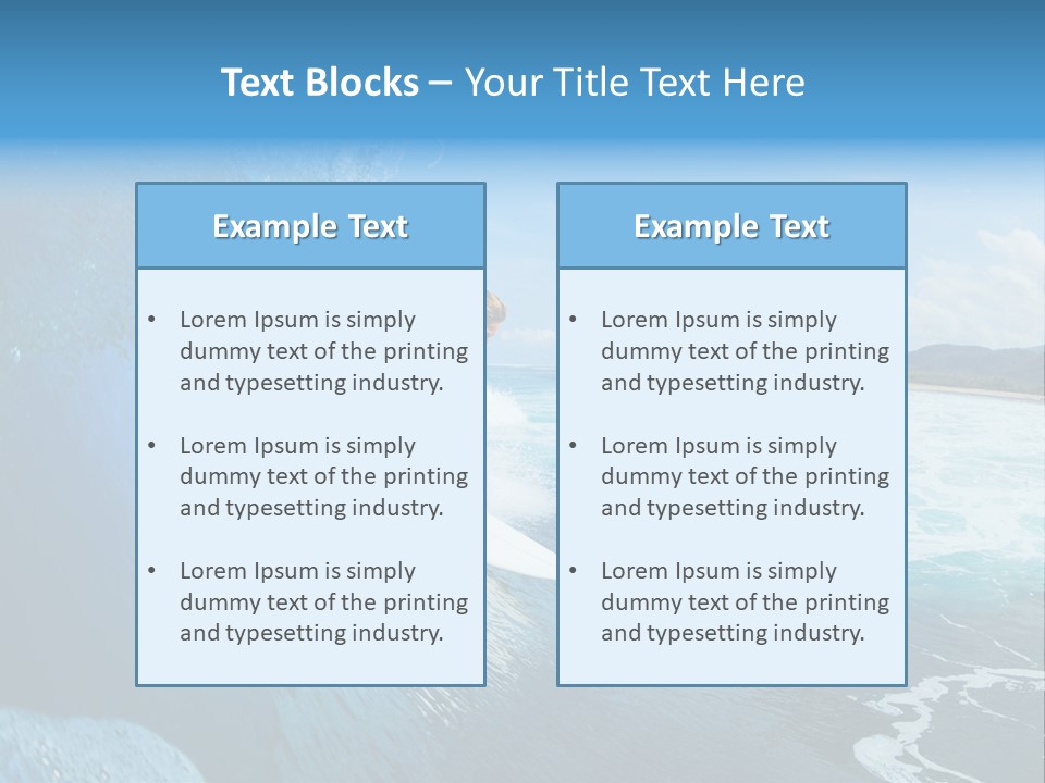 Power Sea Cool PowerPoint Template