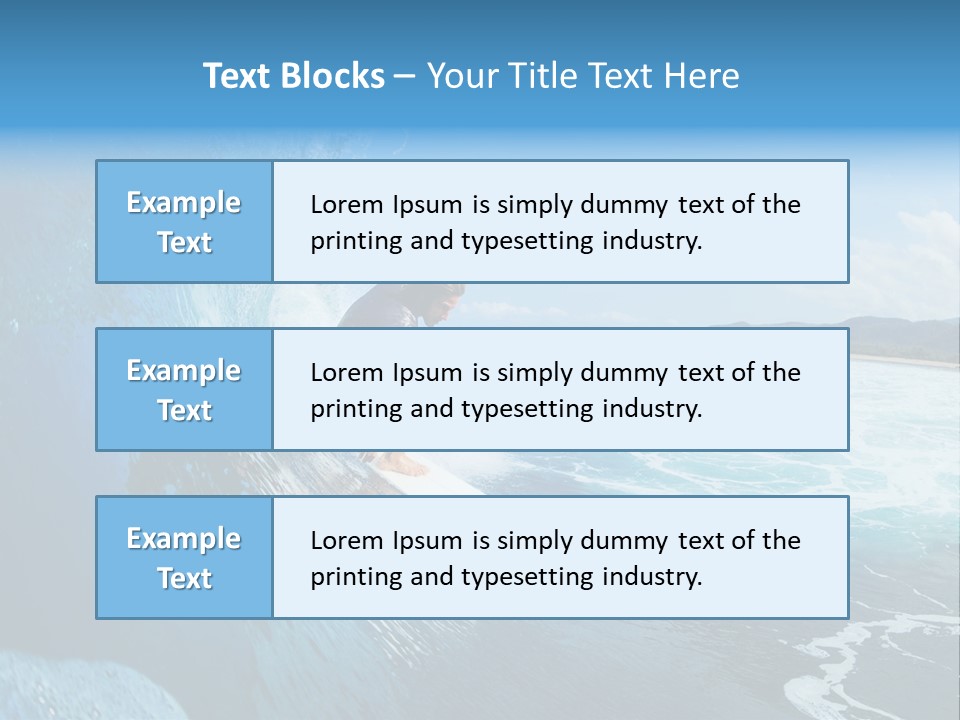 Power Sea Cool PowerPoint Template