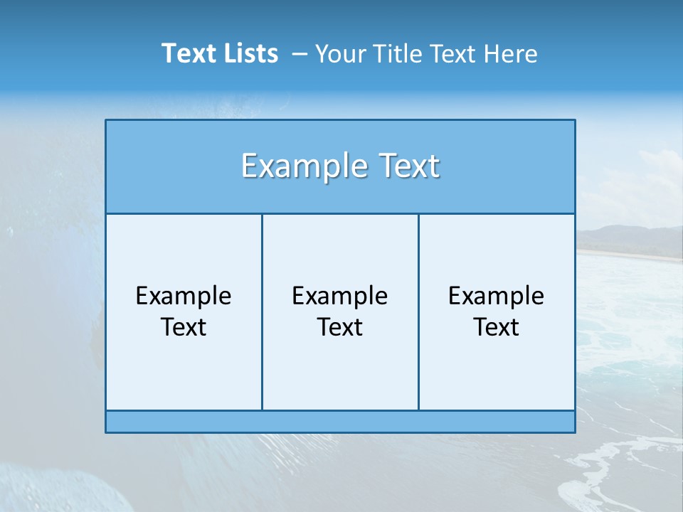 Power Sea Cool PowerPoint Template