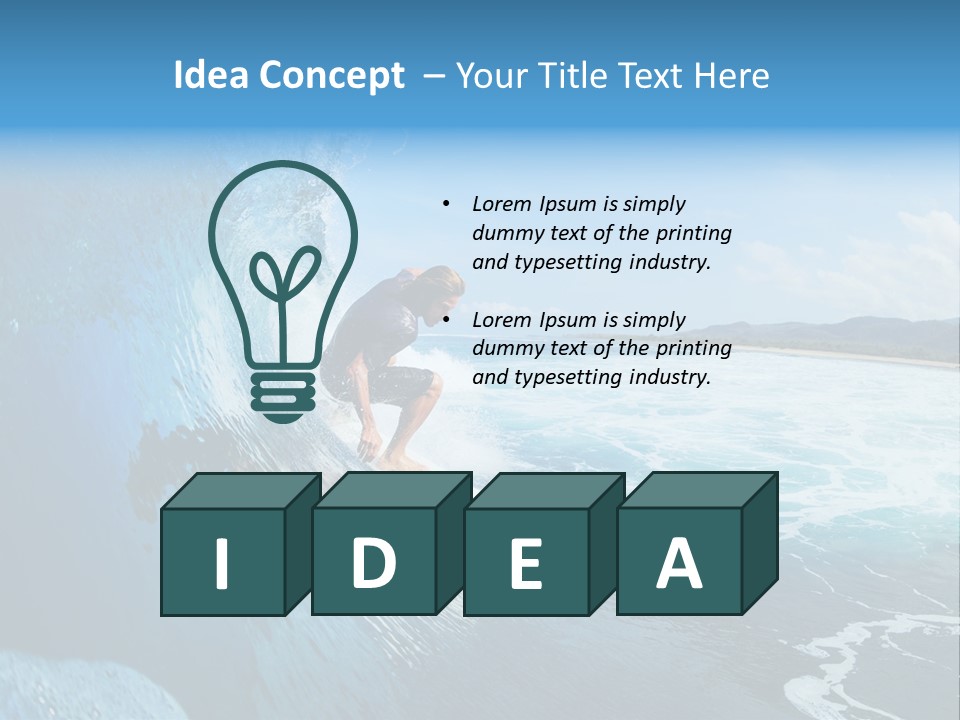 Power Sea Cool PowerPoint Template