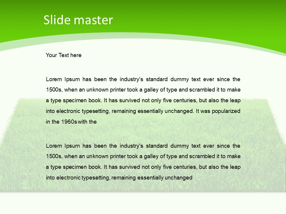 Garden Pasture Nature PowerPoint Template