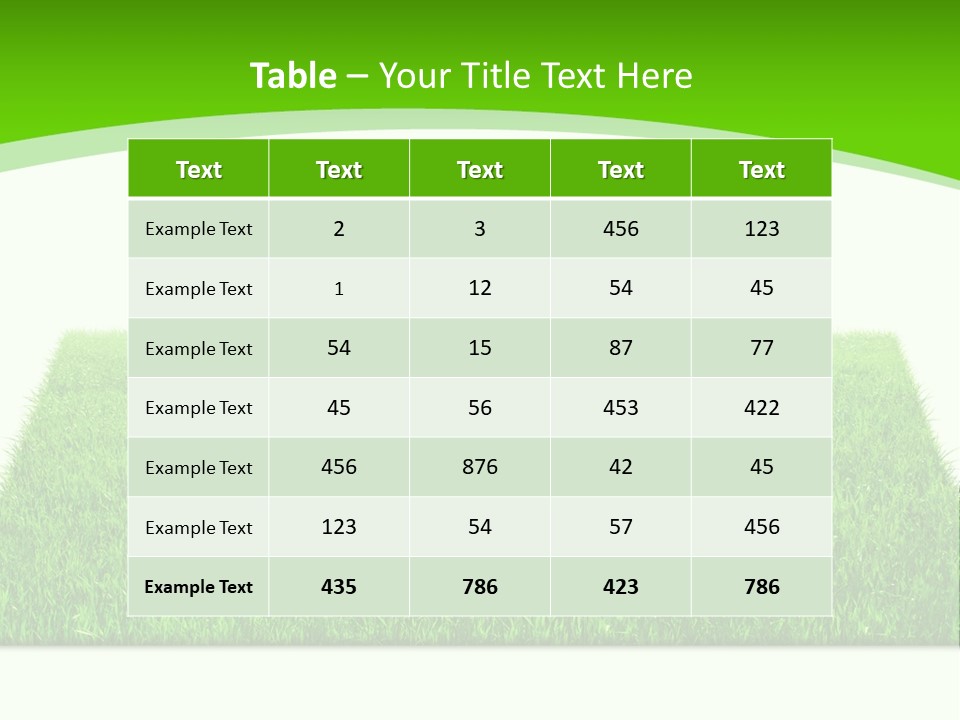 Garden Pasture Nature PowerPoint Template