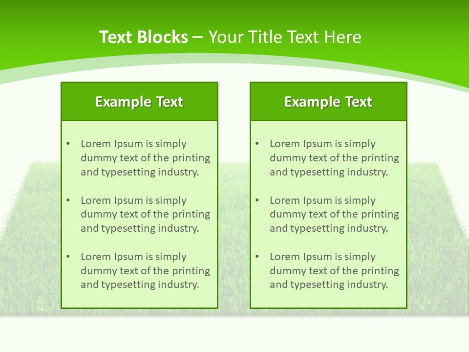 Garden Pasture Nature PowerPoint Template