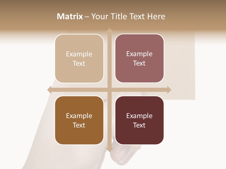 Advertise Arm Banner PowerPoint Template