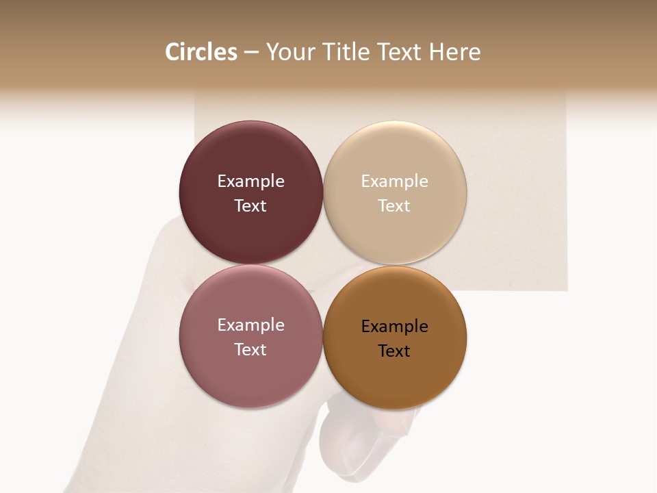 Advertise Arm Banner PowerPoint Template