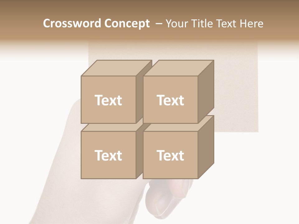 Advertise Arm Banner PowerPoint Template