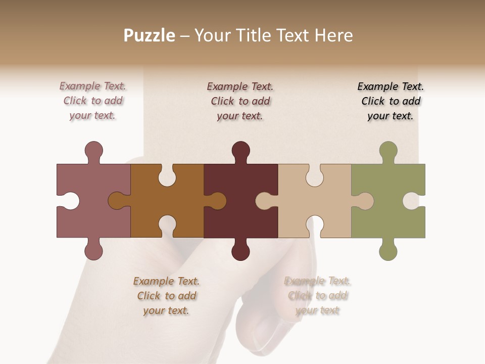 Advertise Arm Banner PowerPoint Template