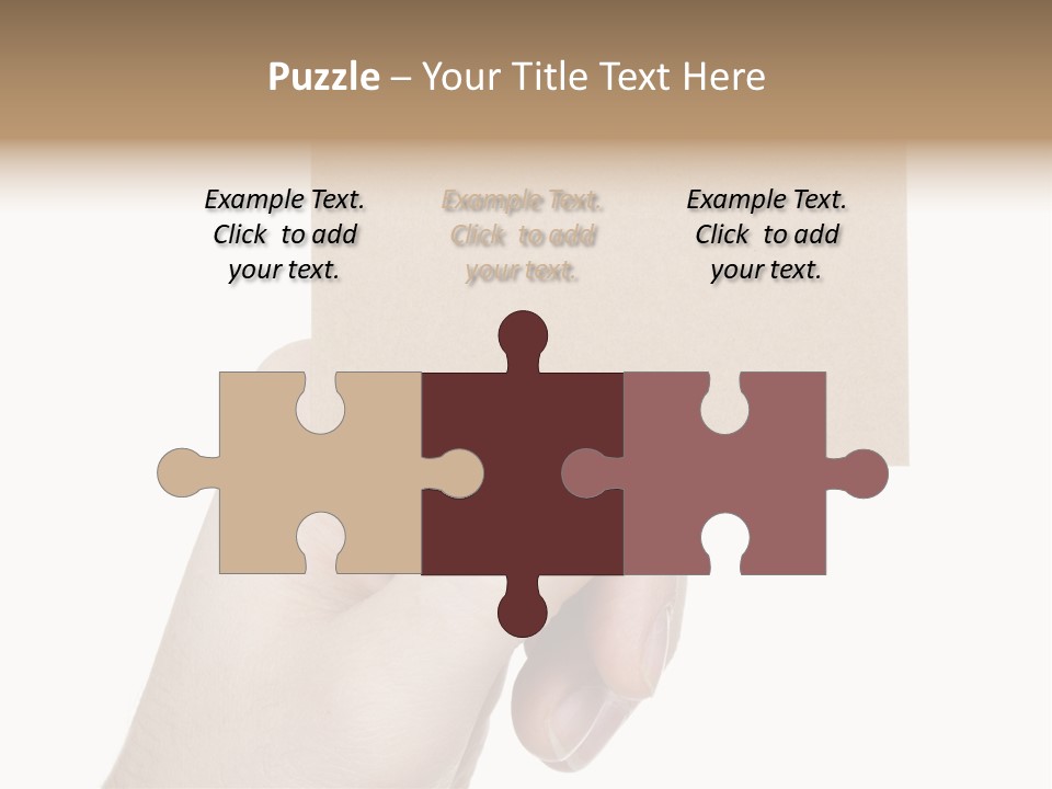 Advertise Arm Banner PowerPoint Template