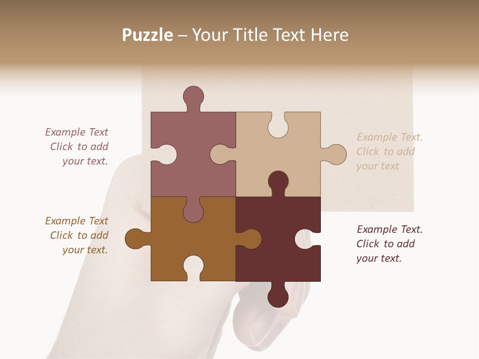 Advertise Arm Banner PowerPoint Template