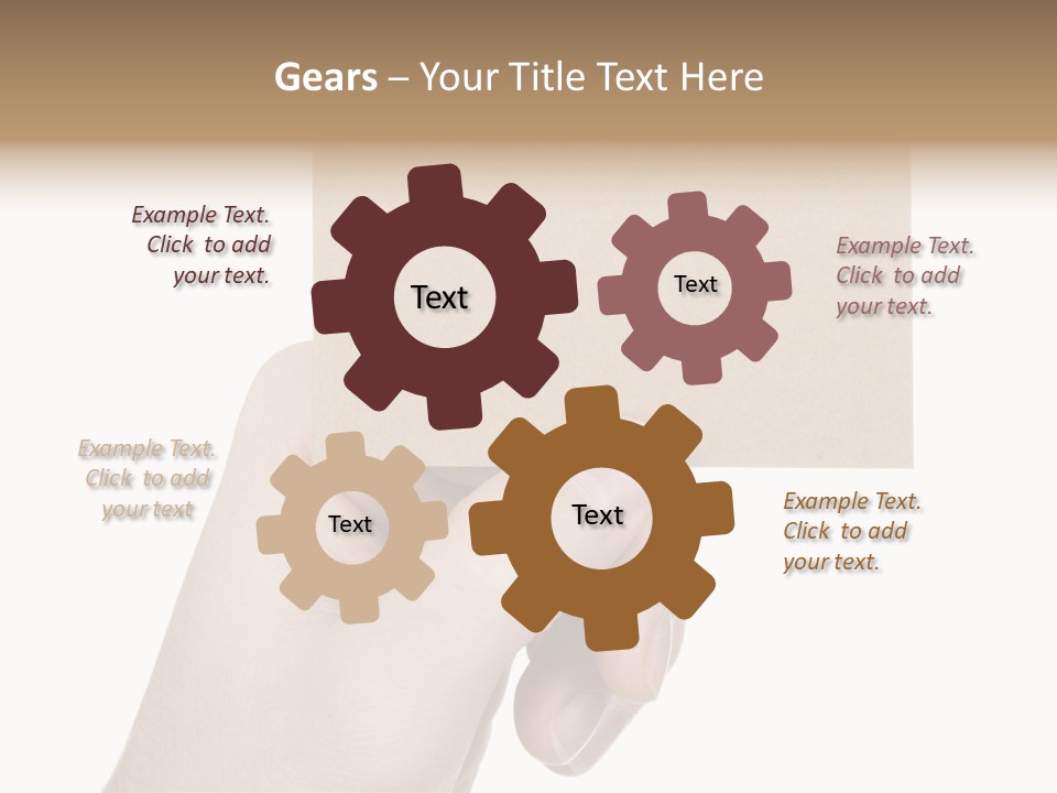 Advertise Arm Banner PowerPoint Template