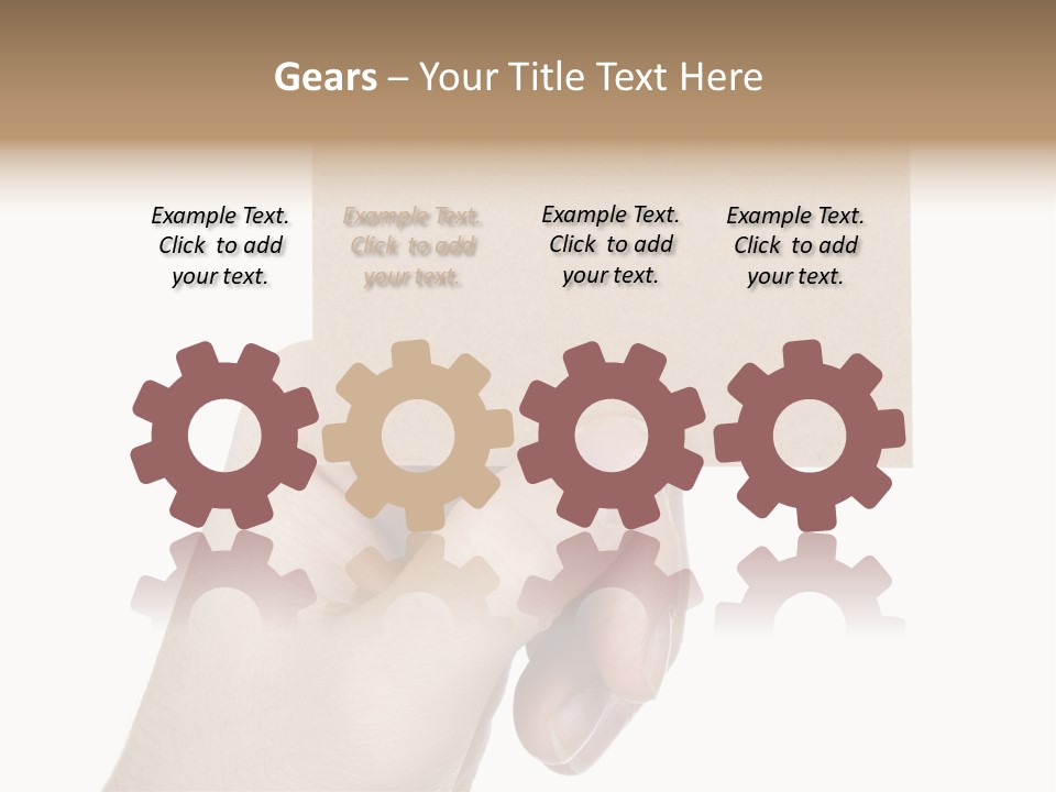 Advertise Arm Banner PowerPoint Template