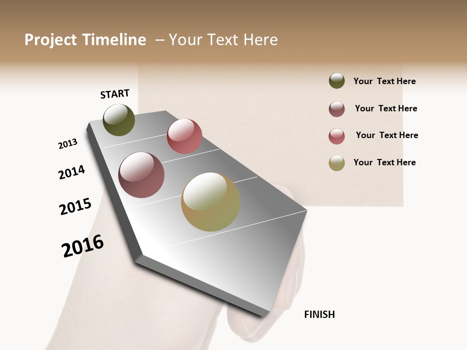 Advertise Arm Banner PowerPoint Template