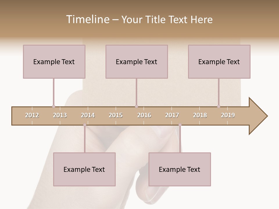 Advertise Arm Banner PowerPoint Template