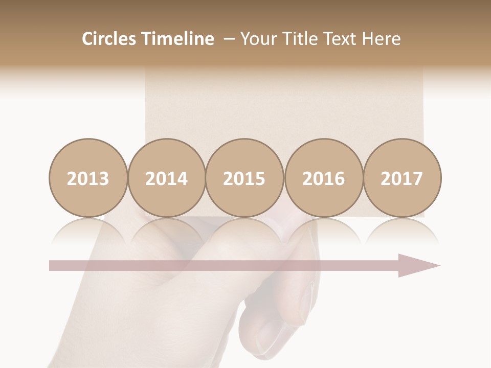 Advertise Arm Banner PowerPoint Template