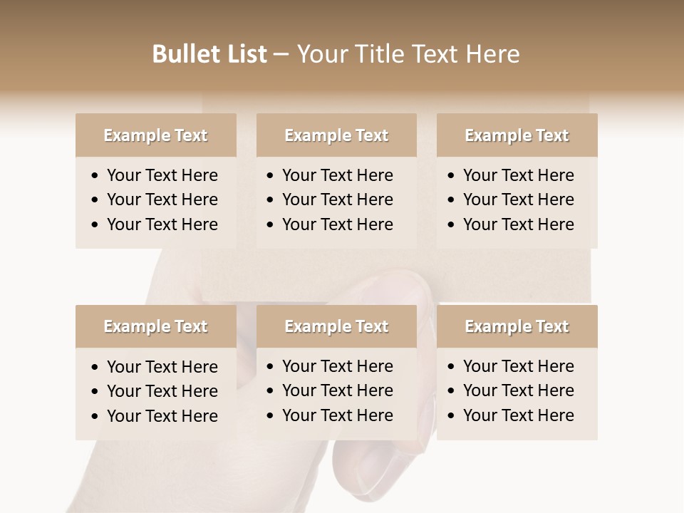 Advertise Arm Banner PowerPoint Template
