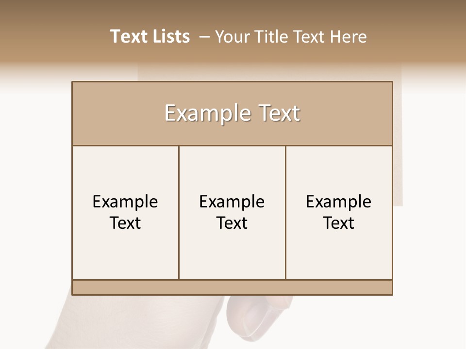 Advertise Arm Banner PowerPoint Template