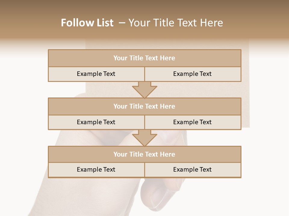 Advertise Arm Banner PowerPoint Template