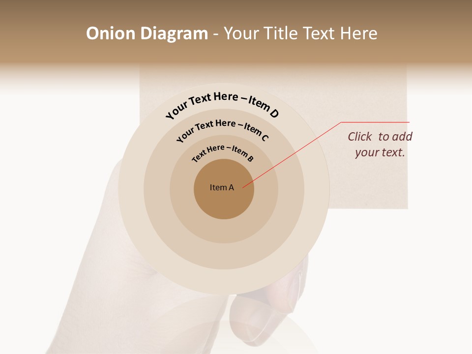 Advertise Arm Banner PowerPoint Template