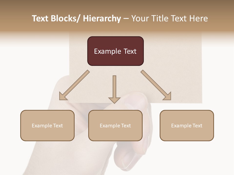 Advertise Arm Banner PowerPoint Template