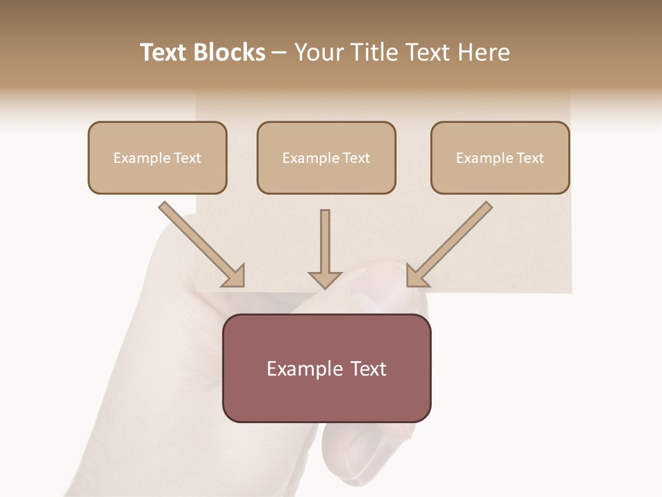 Advertise Arm Banner PowerPoint Template