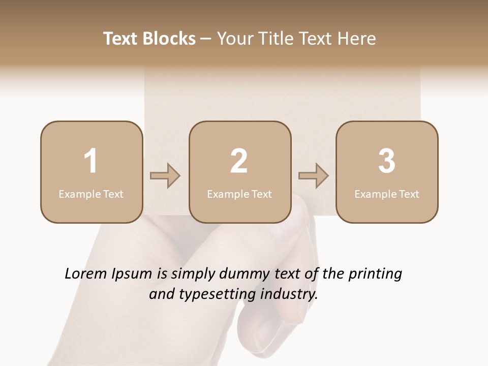 Advertise Arm Banner PowerPoint Template