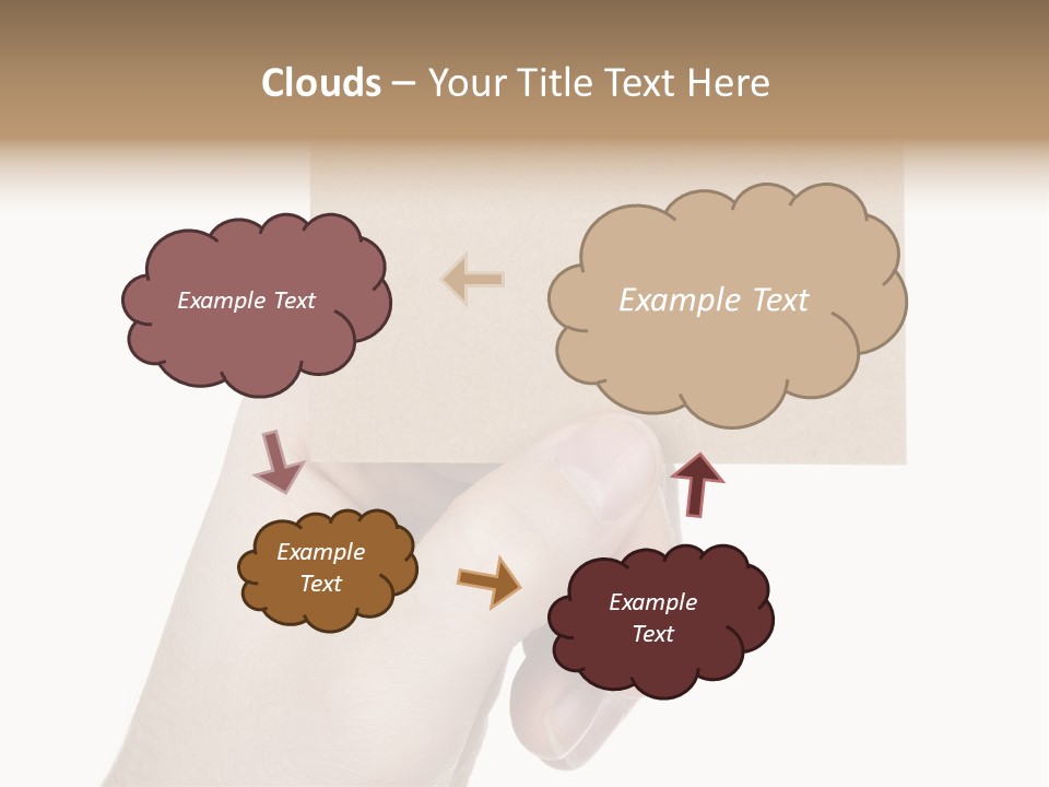 Advertise Arm Banner PowerPoint Template