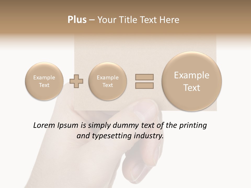 Advertise Arm Banner PowerPoint Template