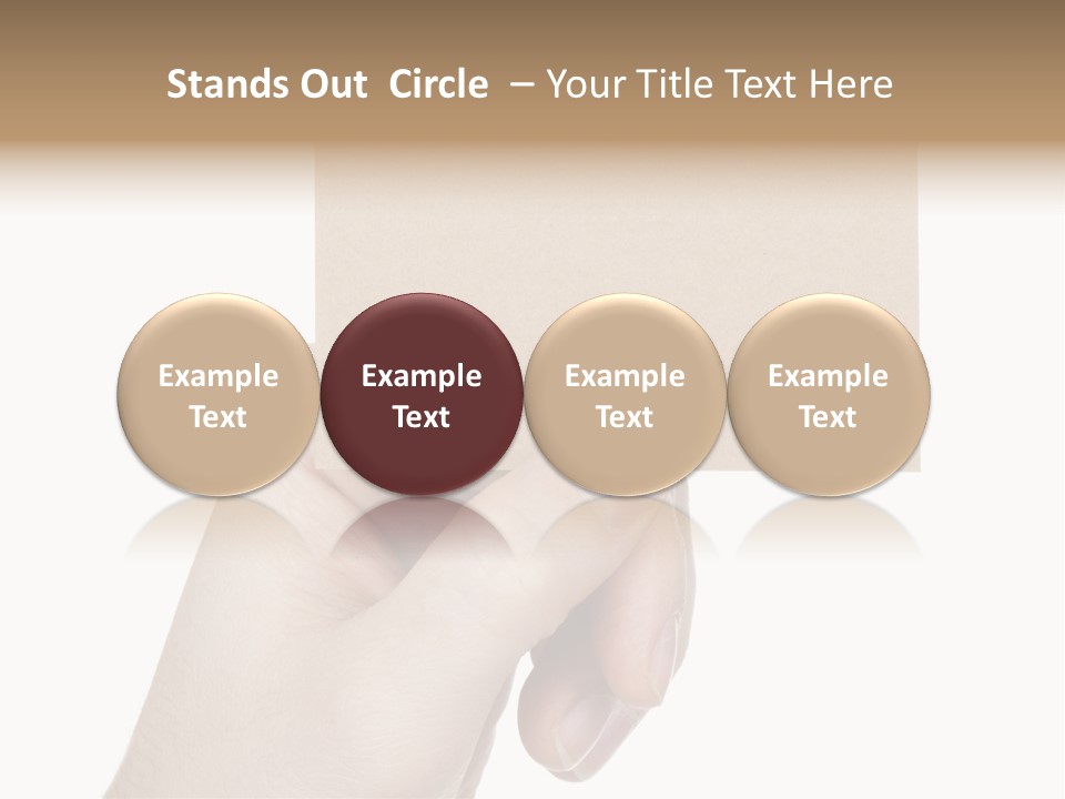 Advertise Arm Banner PowerPoint Template