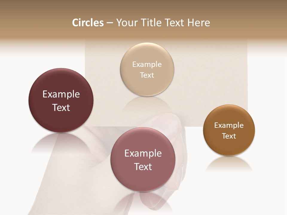 Advertise Arm Banner PowerPoint Template